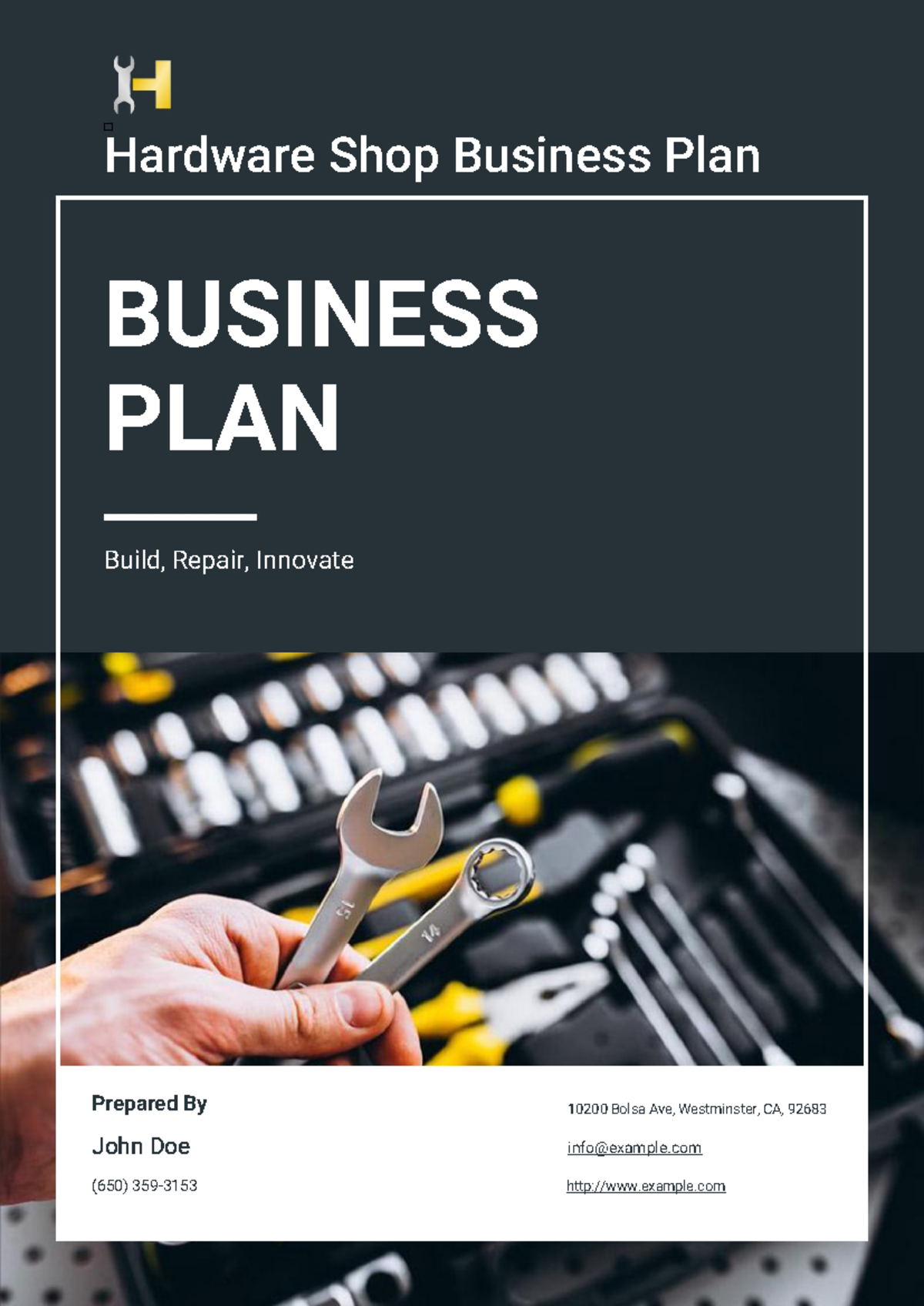Hardware shop business plan Hardware Shop Business Plan BUSINESS PLAN