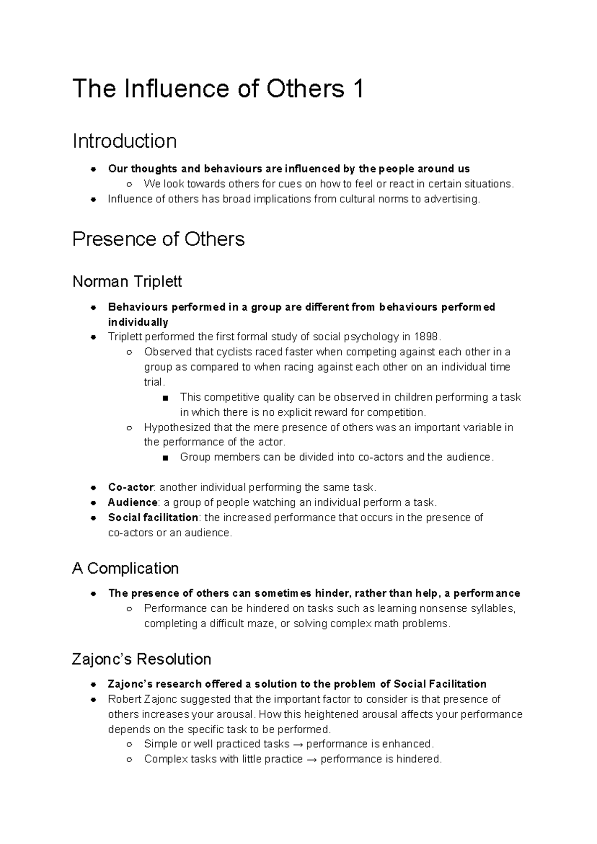 The Influence of Others 1 Module - The Influence of Others 1 ...