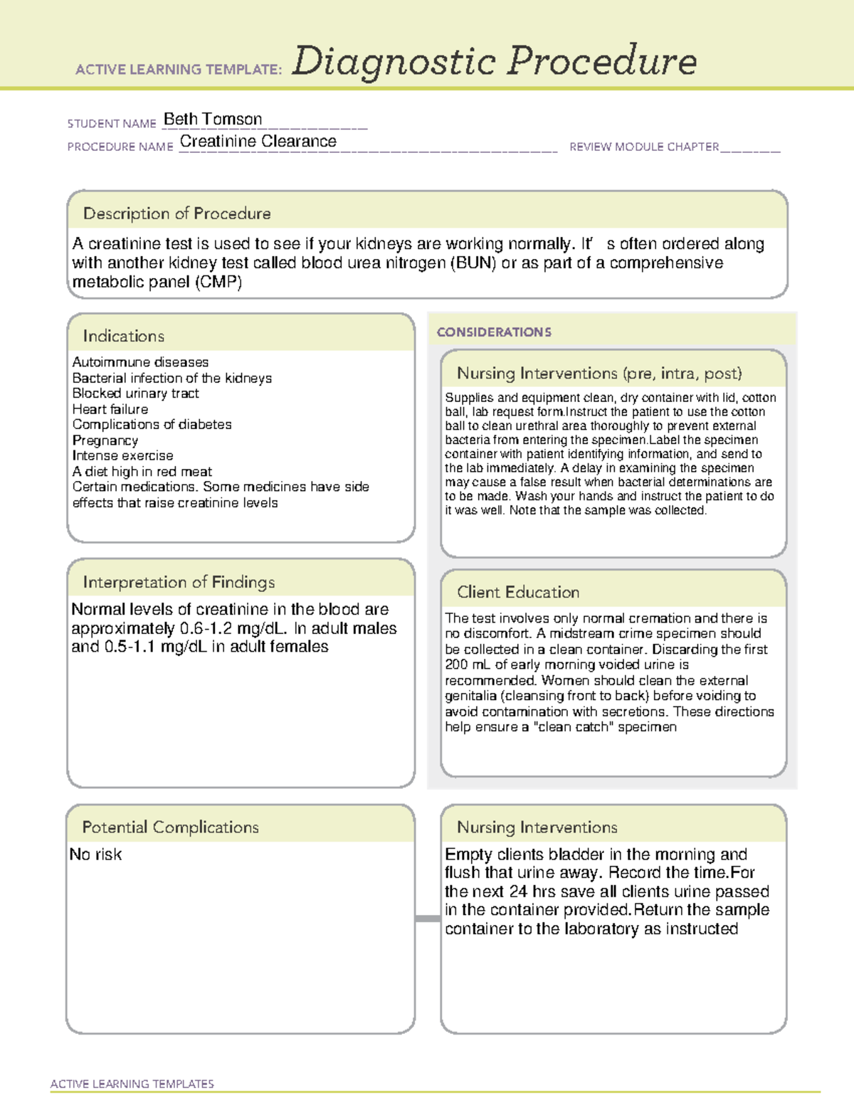 Medcard 08 - NUP.125 - ACTIVE LEARNING TEMPLATES Diagnostic Procedure ...