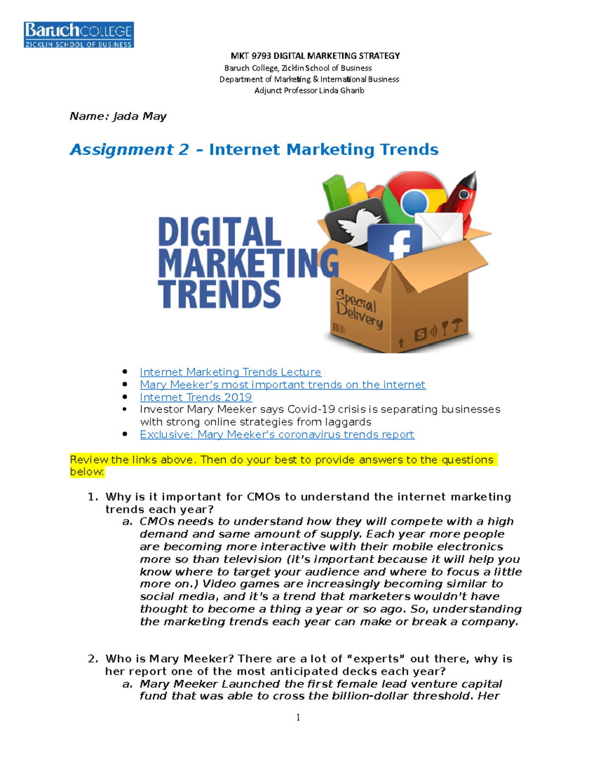 digital marketing assignment 2