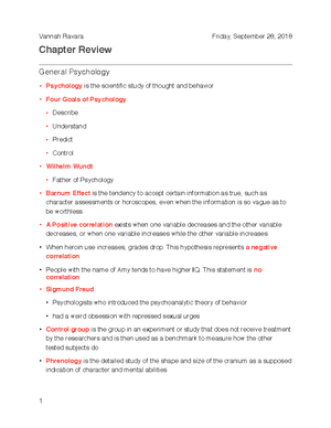 Chapter 4 Notes - Summary Introduction To Psychology - PSYCH 34 Prof ...