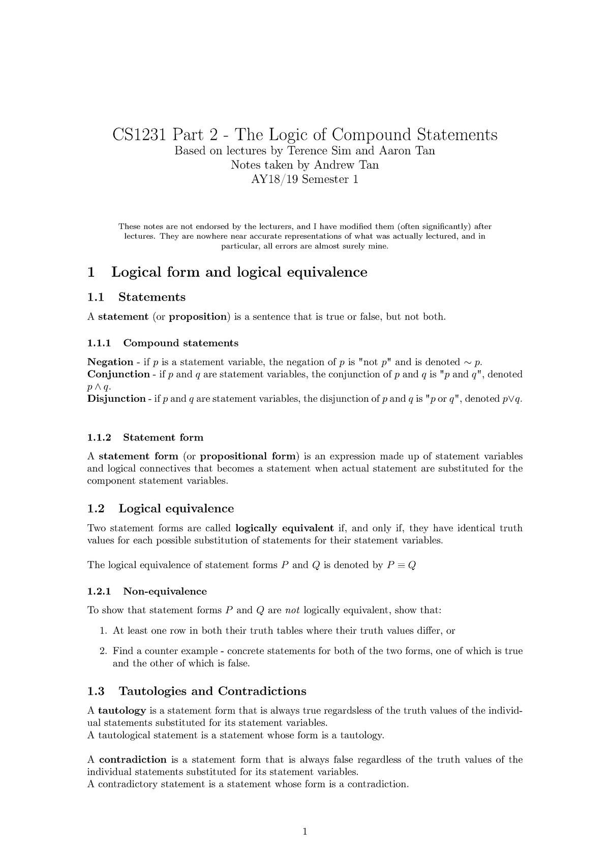 2-logic-of-compound-statement-cs1231-part-2-the-logic-of-compound