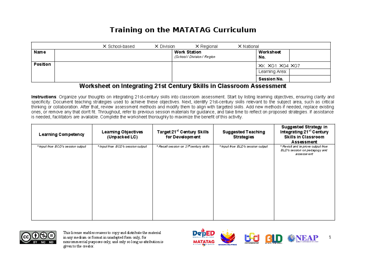Worksheet for MAPEH - This license enables reusers to copy and ...
