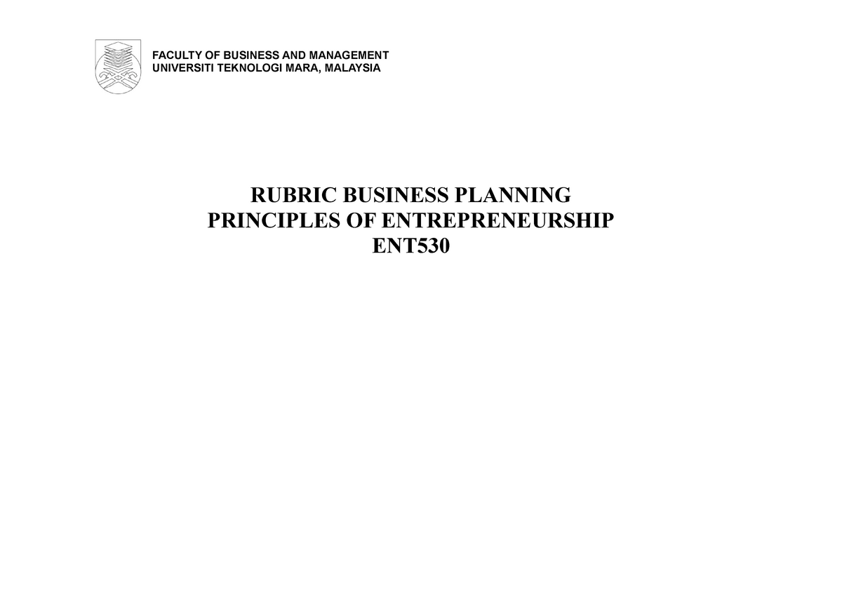 ent530 business plan