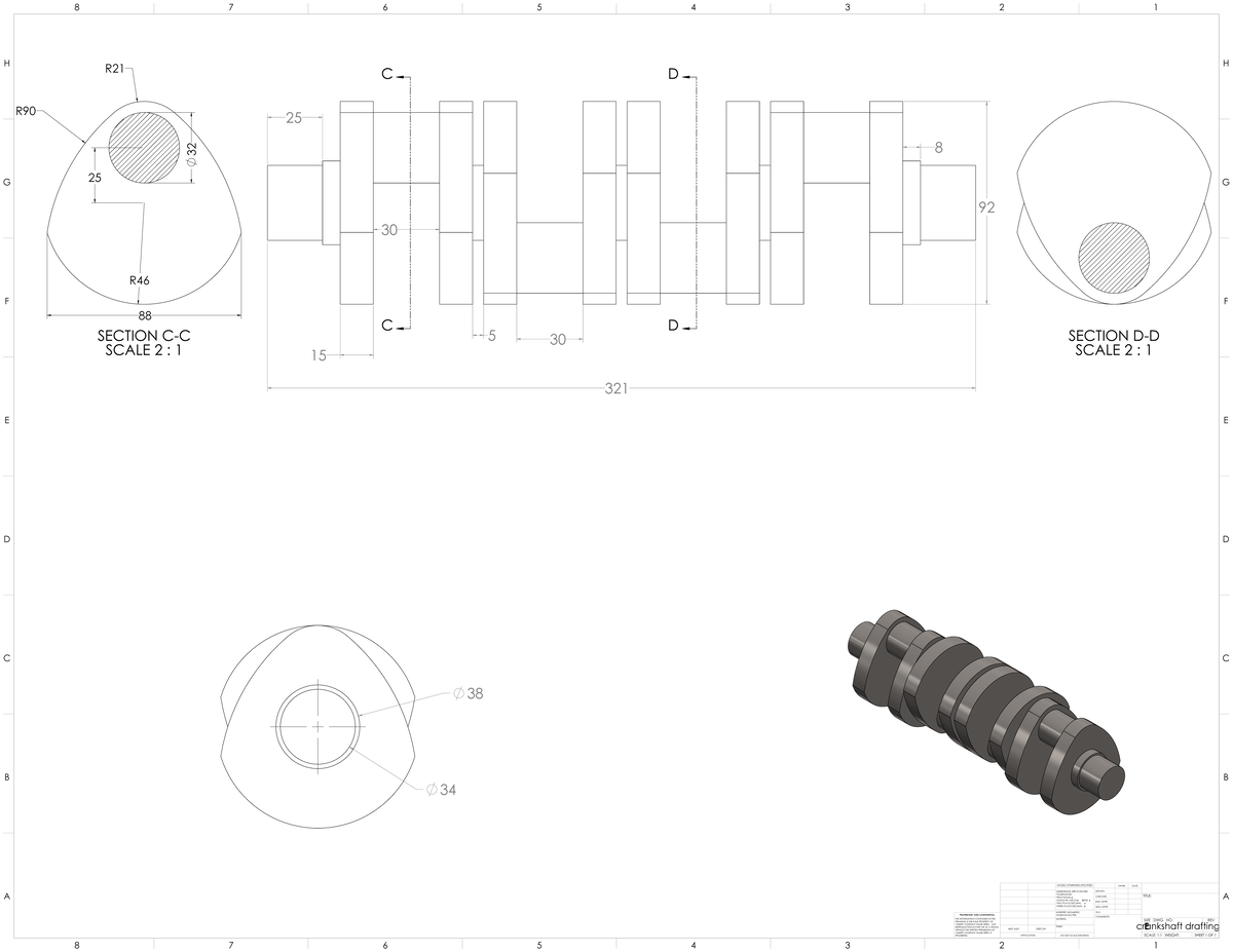 Crankshaft - lecture note by KMK - R90 25 SECTION C-CR21SCALE 2 : 1R46 ...