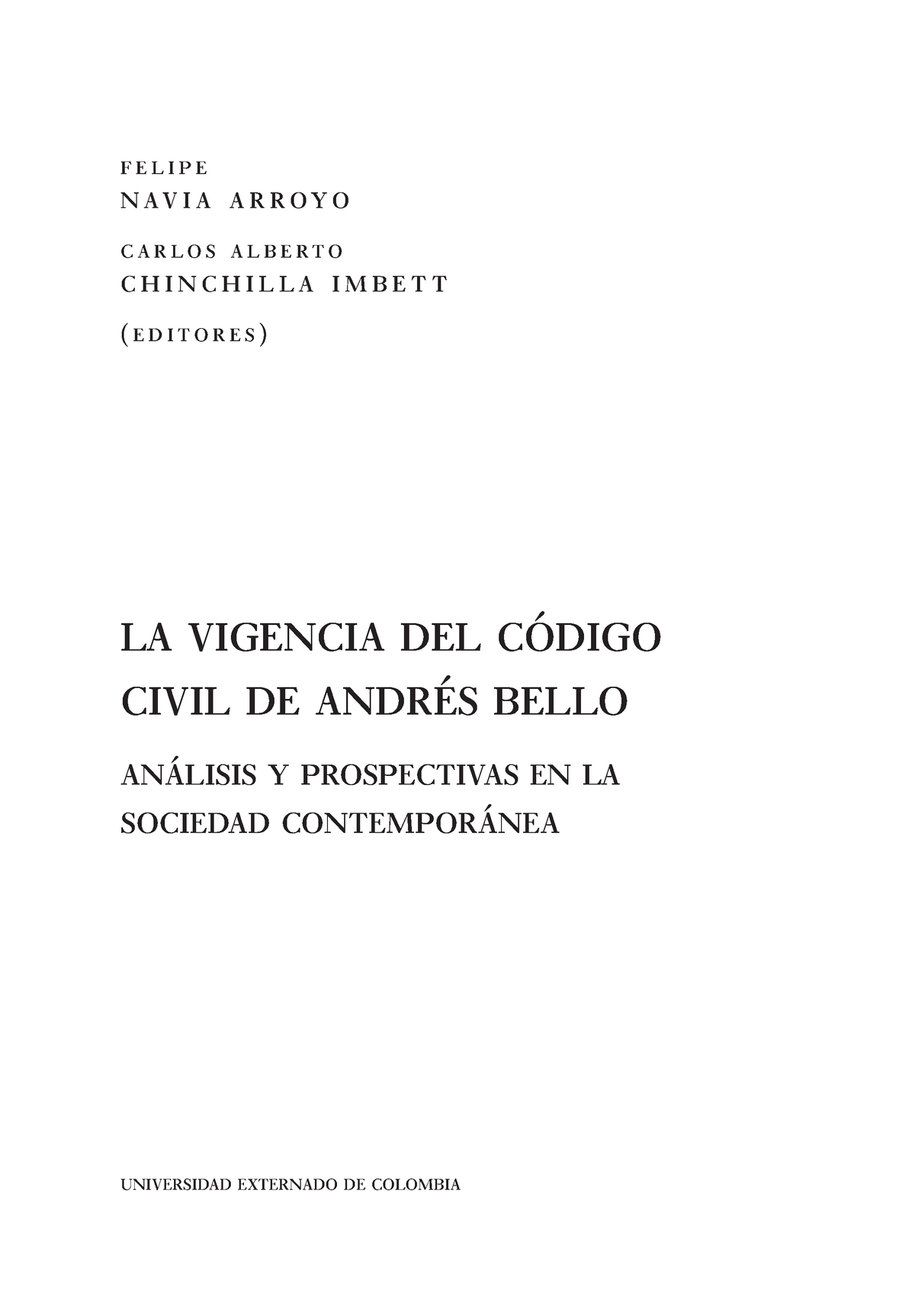 La Vigencia Del Codigo Civil V1 - La Vigencia Del C Digo Civil De Andr ...