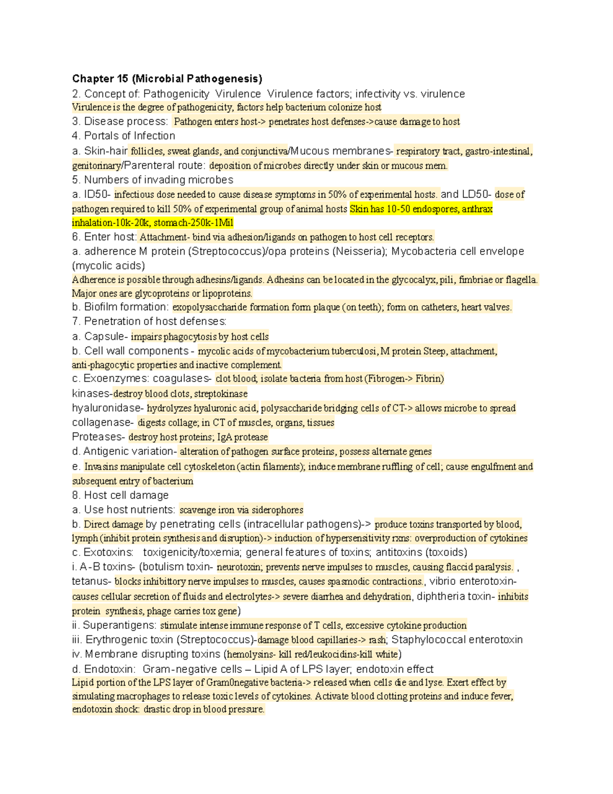 Microbiology Ch 15 - Knapp - Chapter 15 (Microbial Pathogenesis) 2 ...