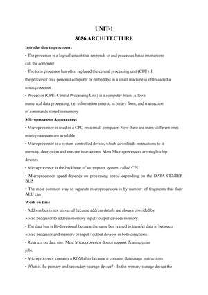 Assemblerdirectives - Lecture Notes UNIT-2 - Microprocessors And ...