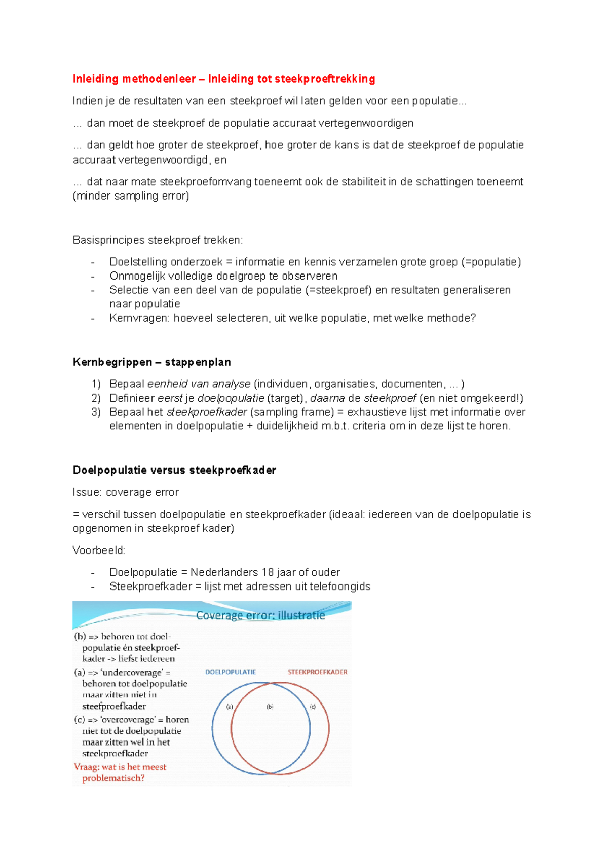 Inleiding Methodenleer - Inleiding Steekproef - Inleiding Methodenleer ...