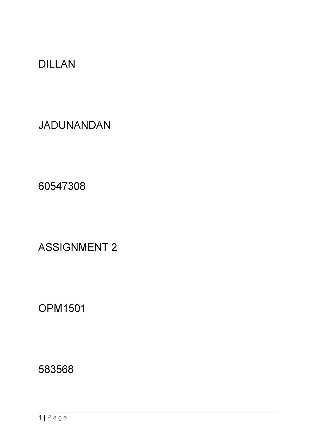 opm1501 assignment 4 answers 2021