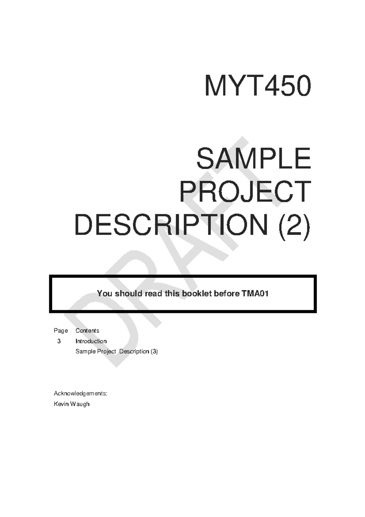 MYT450 Sample Project 2 - MYT SAMPLE PROJECT DESCRIPTION (2) You should ...