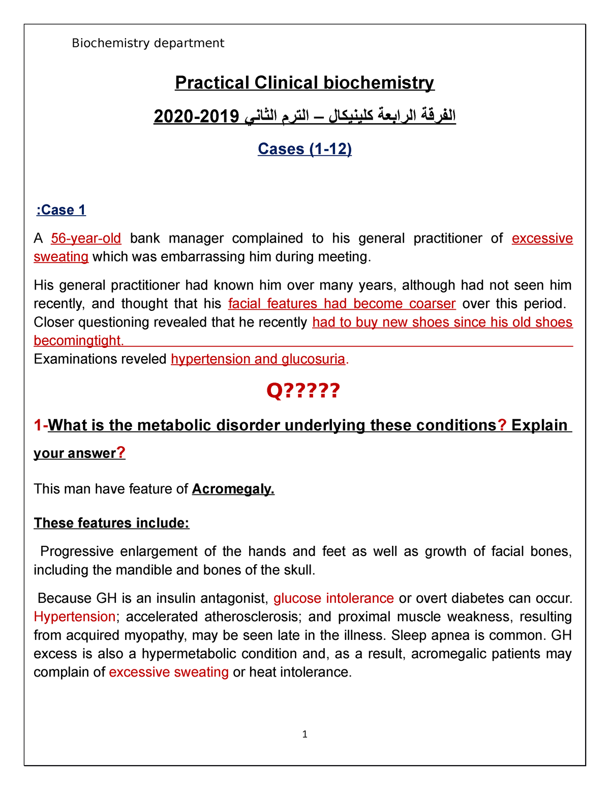 clinical biochemistry thesis topics