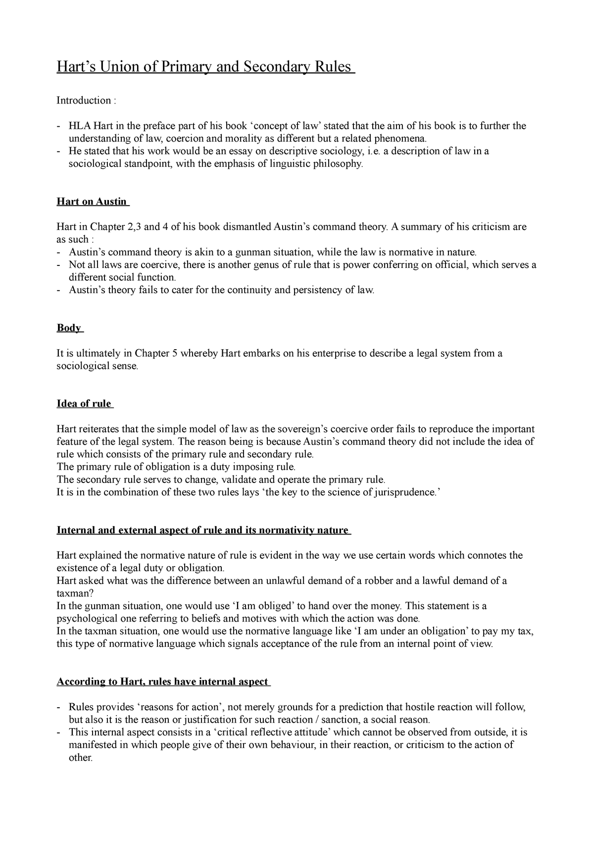 hart-s-union-of-primary-and-secondary-rules-hart-s-union-of-primary