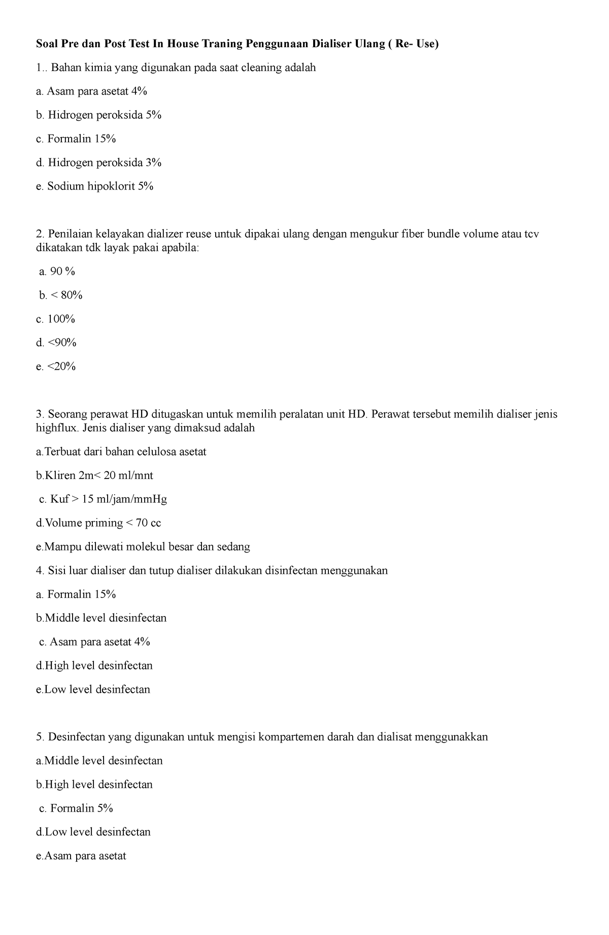 Soal Pre Dan Post Test IHT - Soal Pre Dan Post Test In House Traning ...