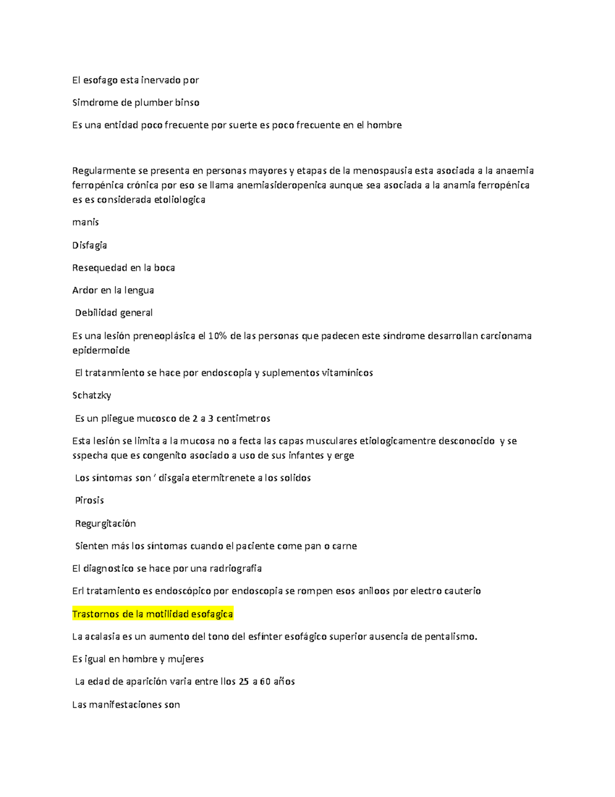 El esofago esta inervado por - El esofago esta inervado por Simdrome de ...
