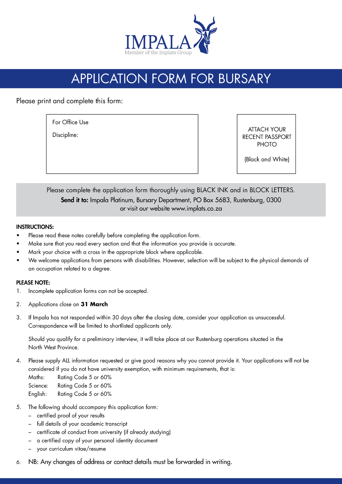 ImpalaPlatinumBursaryApplicationForm 230316 115748 APPLICATION