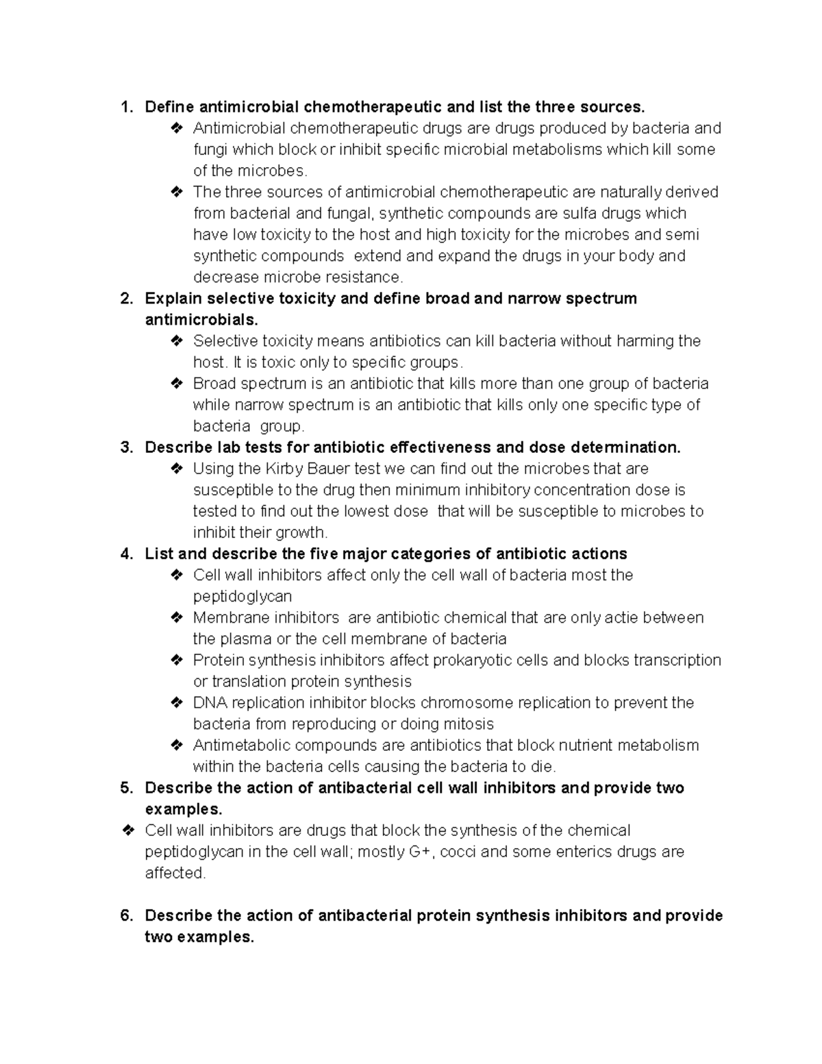 Antibiotic resistance, antivirals antifungals Define antimicrobial