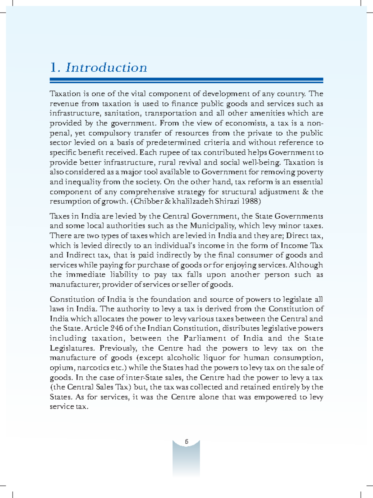 GST - Gst notes - 1. Introduction Taxation is one of the vital ...