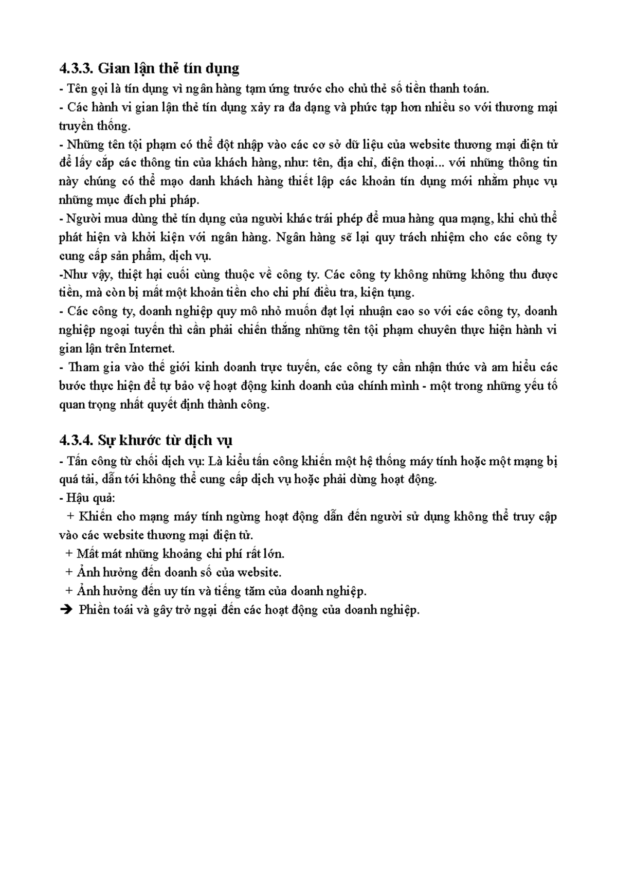 Bài báo cáo chương 4 Thương Mại Điện Tử 4.3.2 4 - 4.3. Gian lận thẻ tín ...