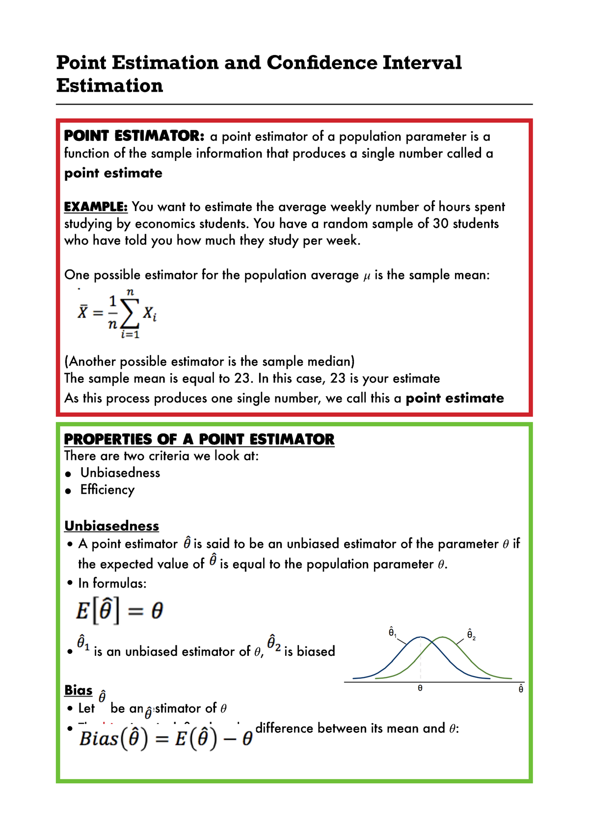 point-estimation-and-confidence-interval-estimation-point-estimation