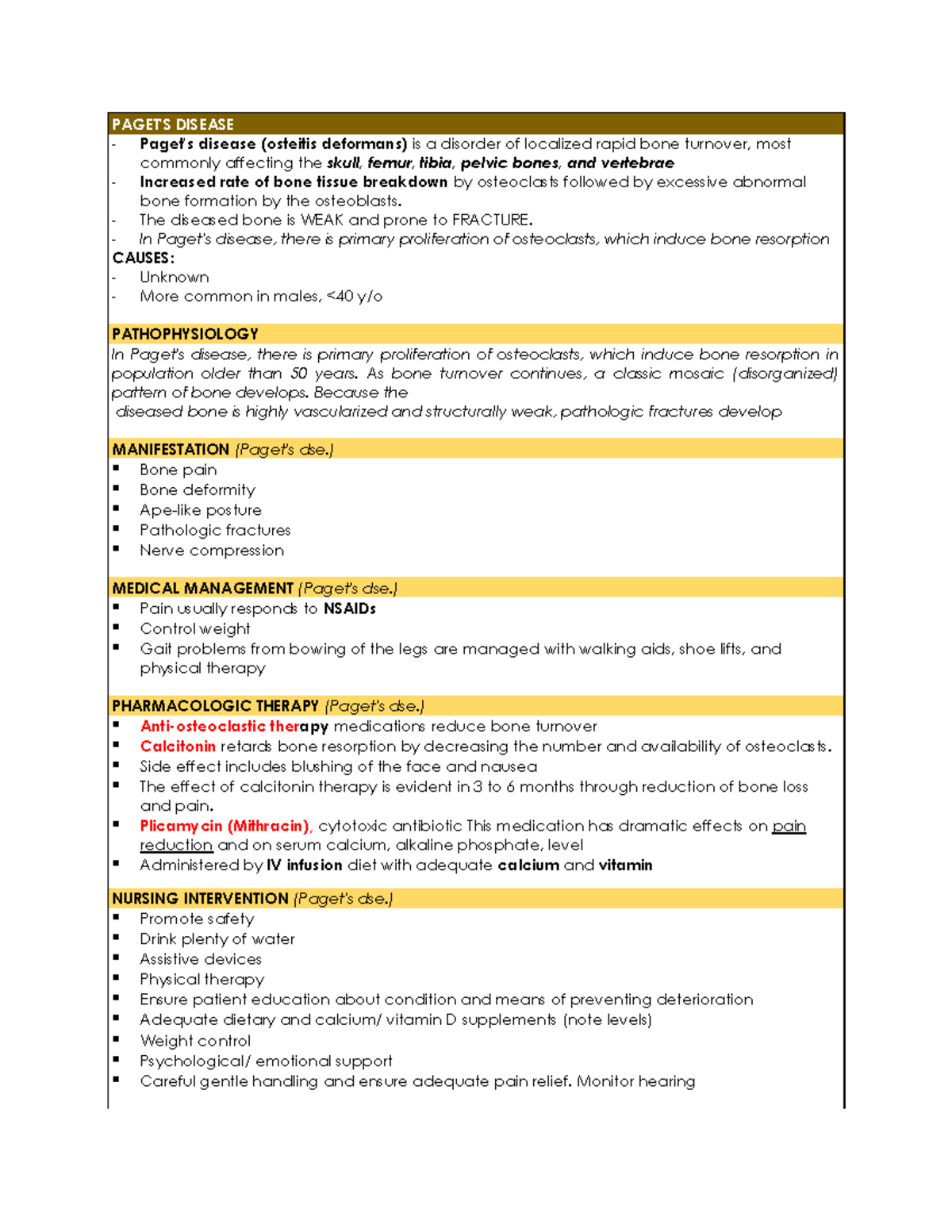 Paget Disease PAGET'S DISEASE Paget's disease (osteitis deformans