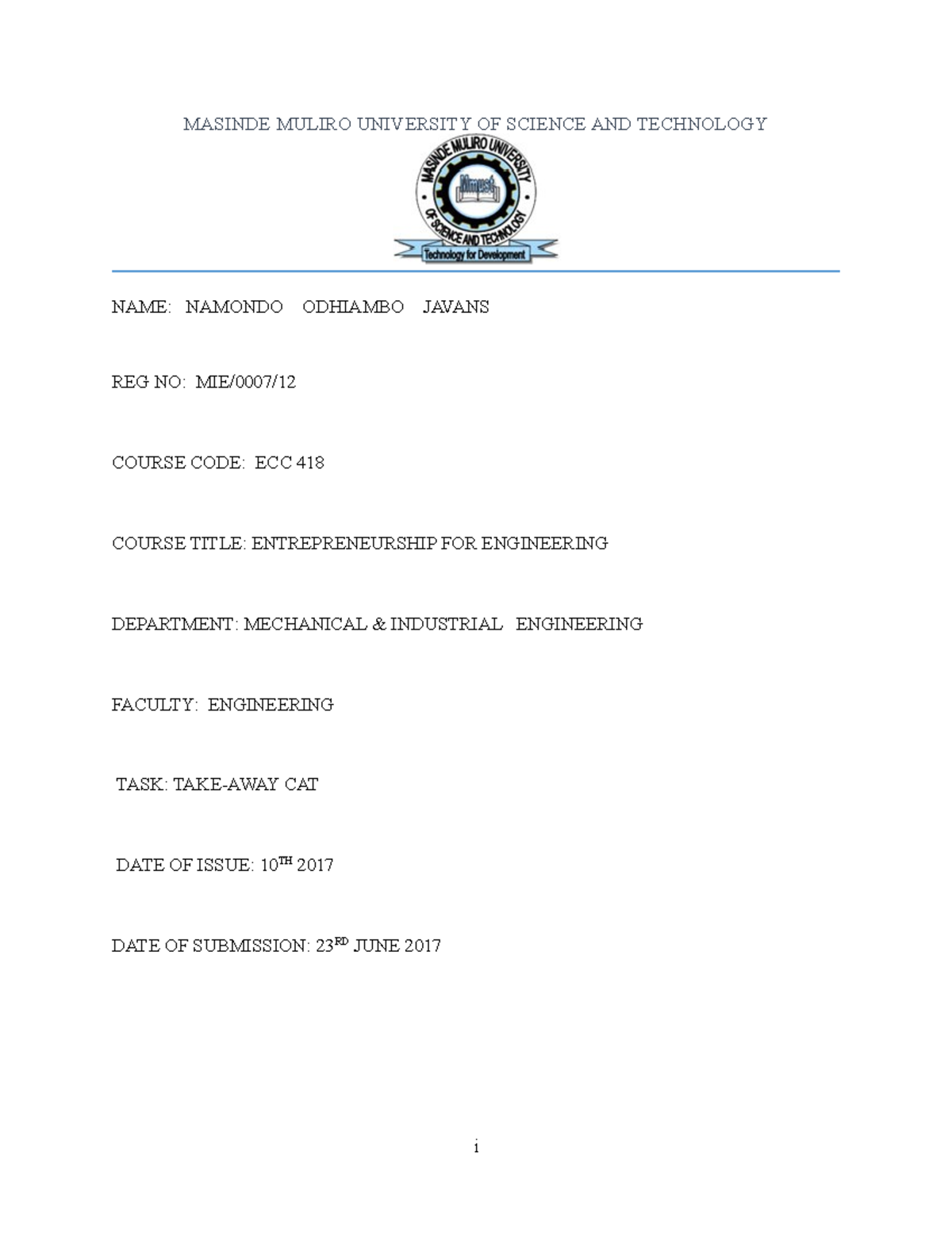 retail hardware store business plan docx masinde muliro