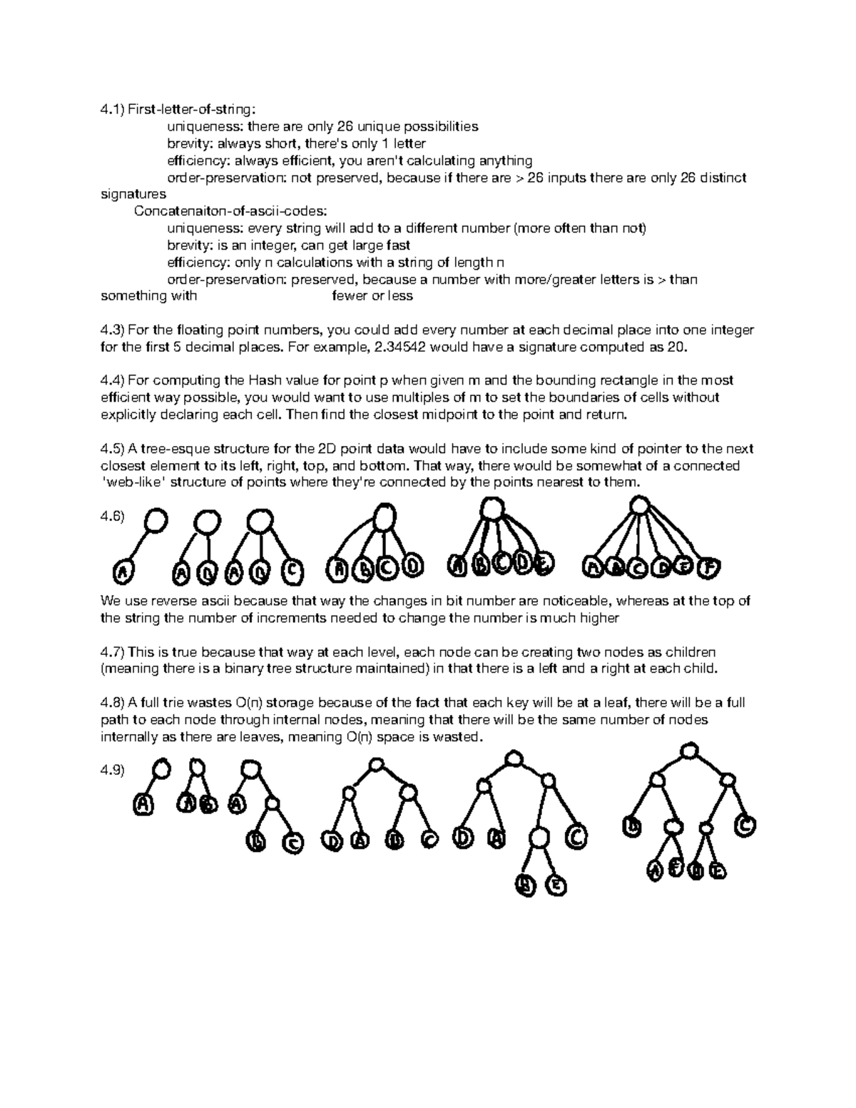 Module 4 First letter of string Uniqueness There Are Only 26 Unique 