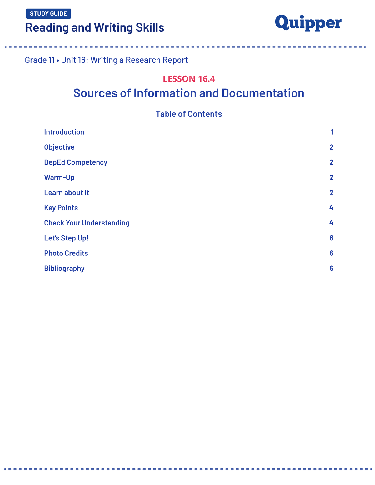 research report grade 11