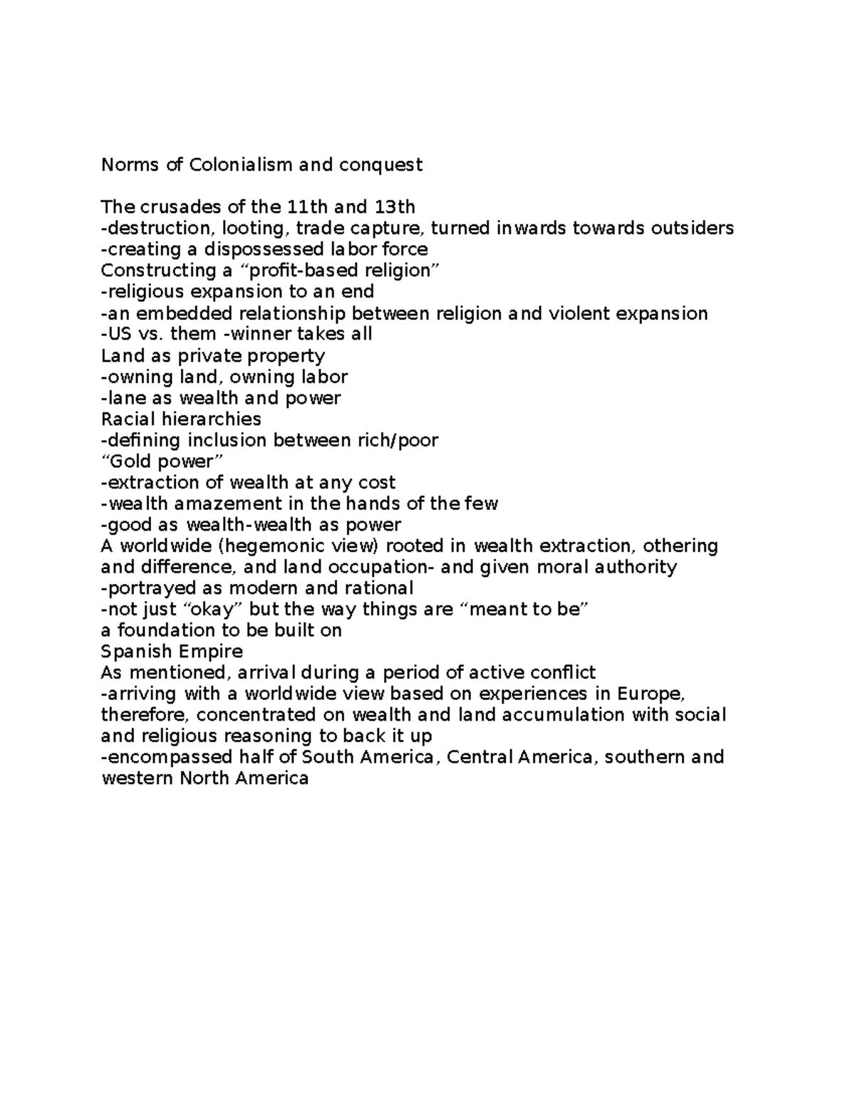 Notes 1 Hartman Norms of Colonialism and conquest The crusades of the 11th and 13th Studocu