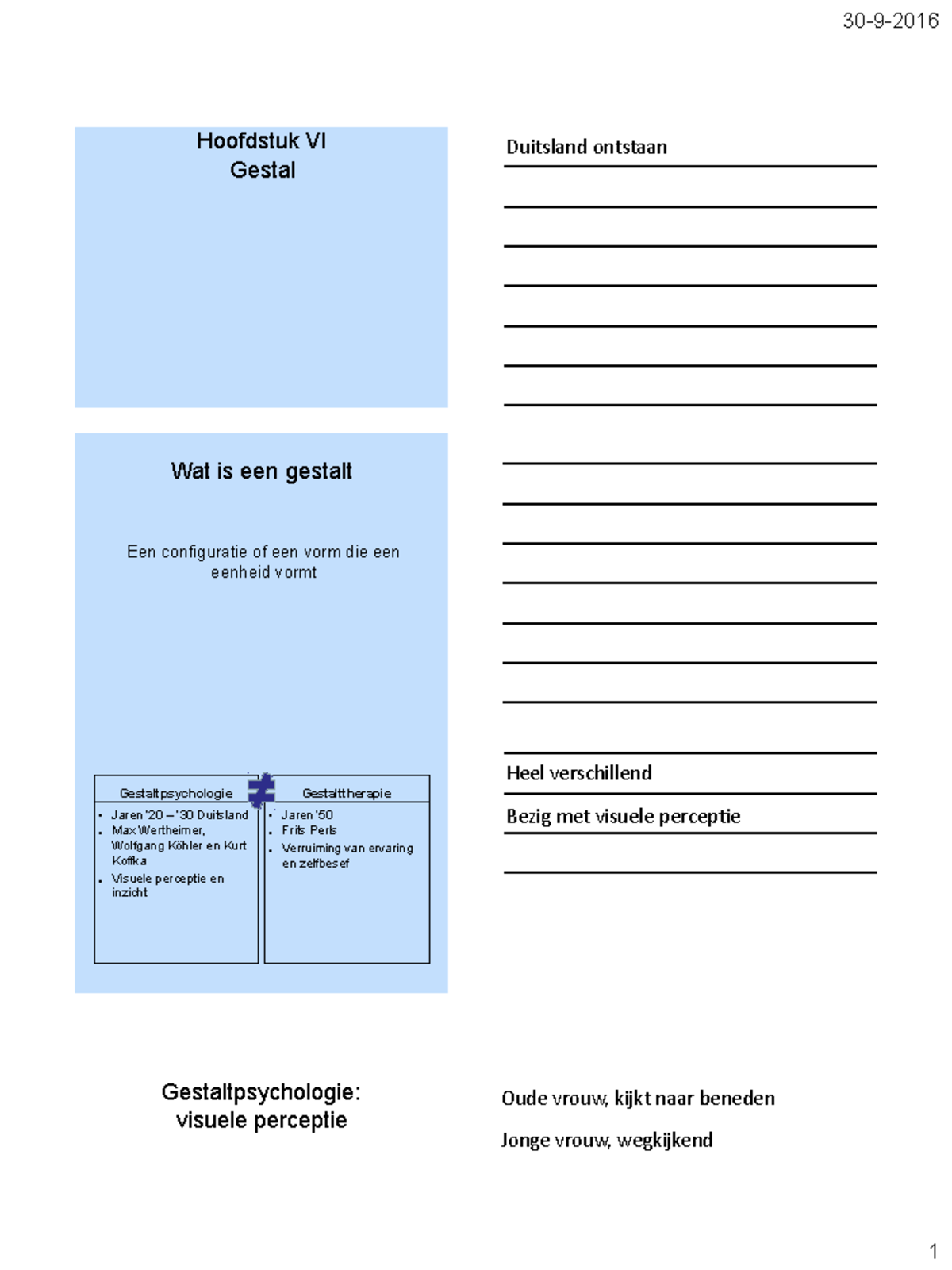 Hoofdstuk+6 gestalt+(goedele) - Hoofdstuk VI Gestal Duitsland ontstaan ...