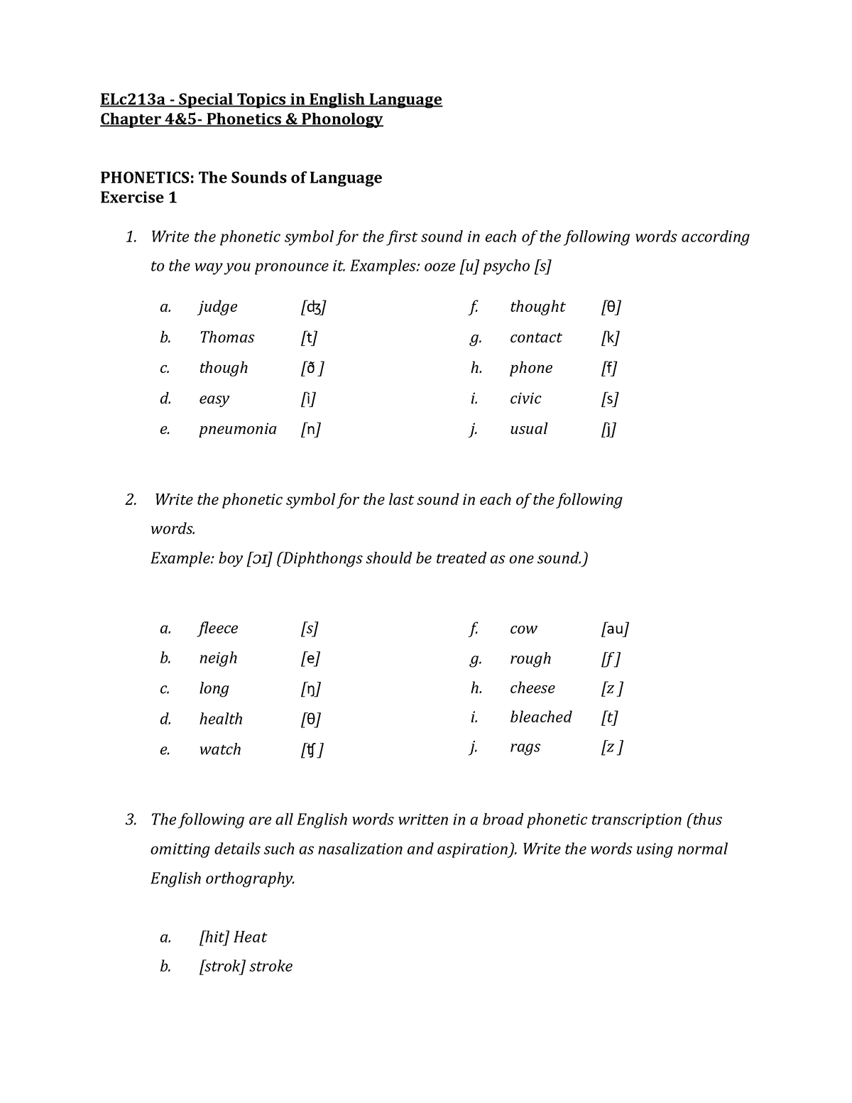 Special Topics In English Chapter 4 5 ELc213a Special Topics In 