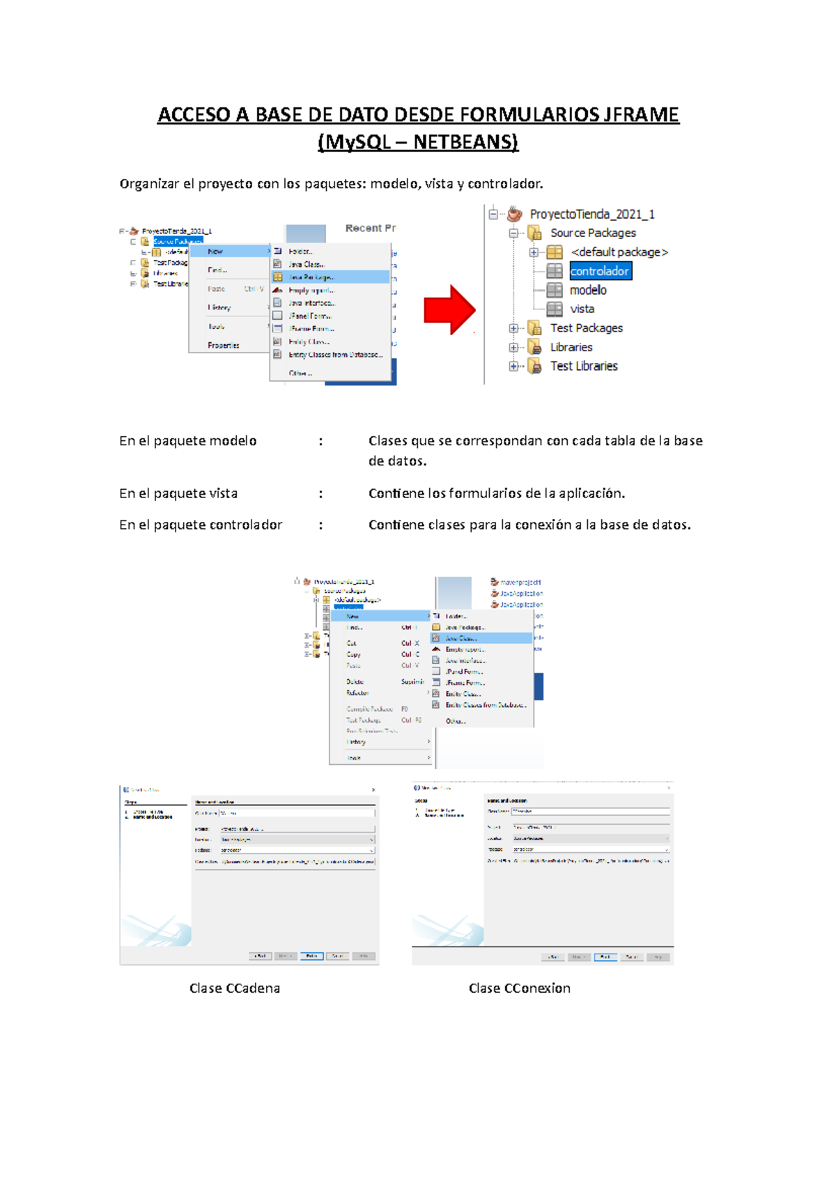 Semana 11 - Conexión - Acceso A Datos My SQL Con Formularios Netbeans ...