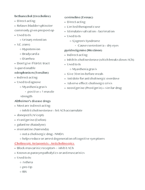 NRSI 215 Unit 2 Drugs Affecting ANS - Sympathetic Nervous System ...