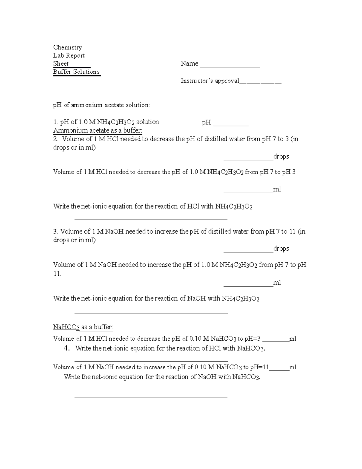 coursework example chemistry