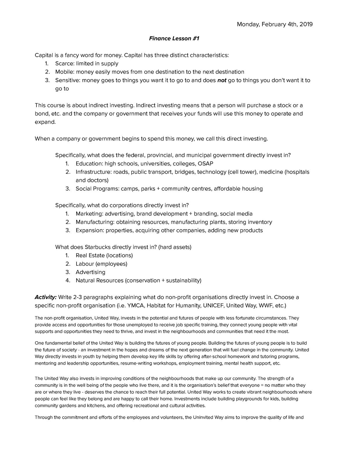 finance-01-notes-monday-february-4th-2019-finance-lesson