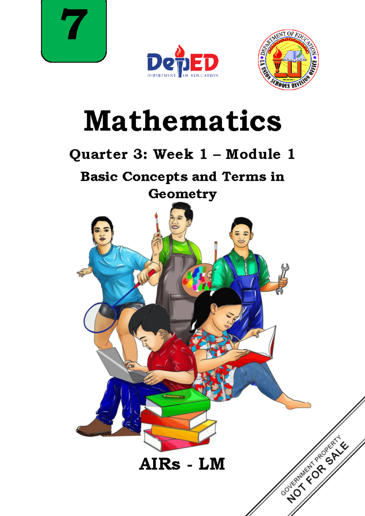 Q3 Math 7 Week 1 Module 1 Jeston Sudiacal - 7 AIRs - LM Mathematics ...