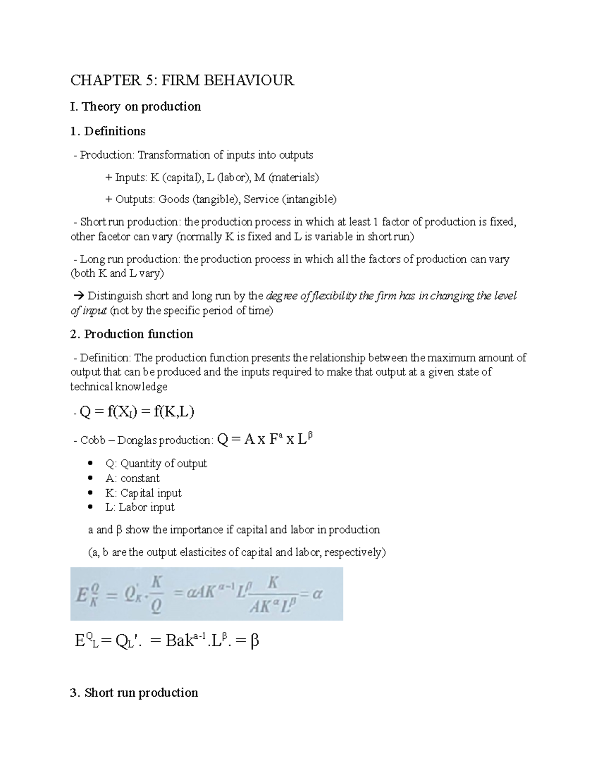 Vở ghi Principles of microeconomics Copy - CHAPTER 5: FIRM BEHAVIOUR I ...