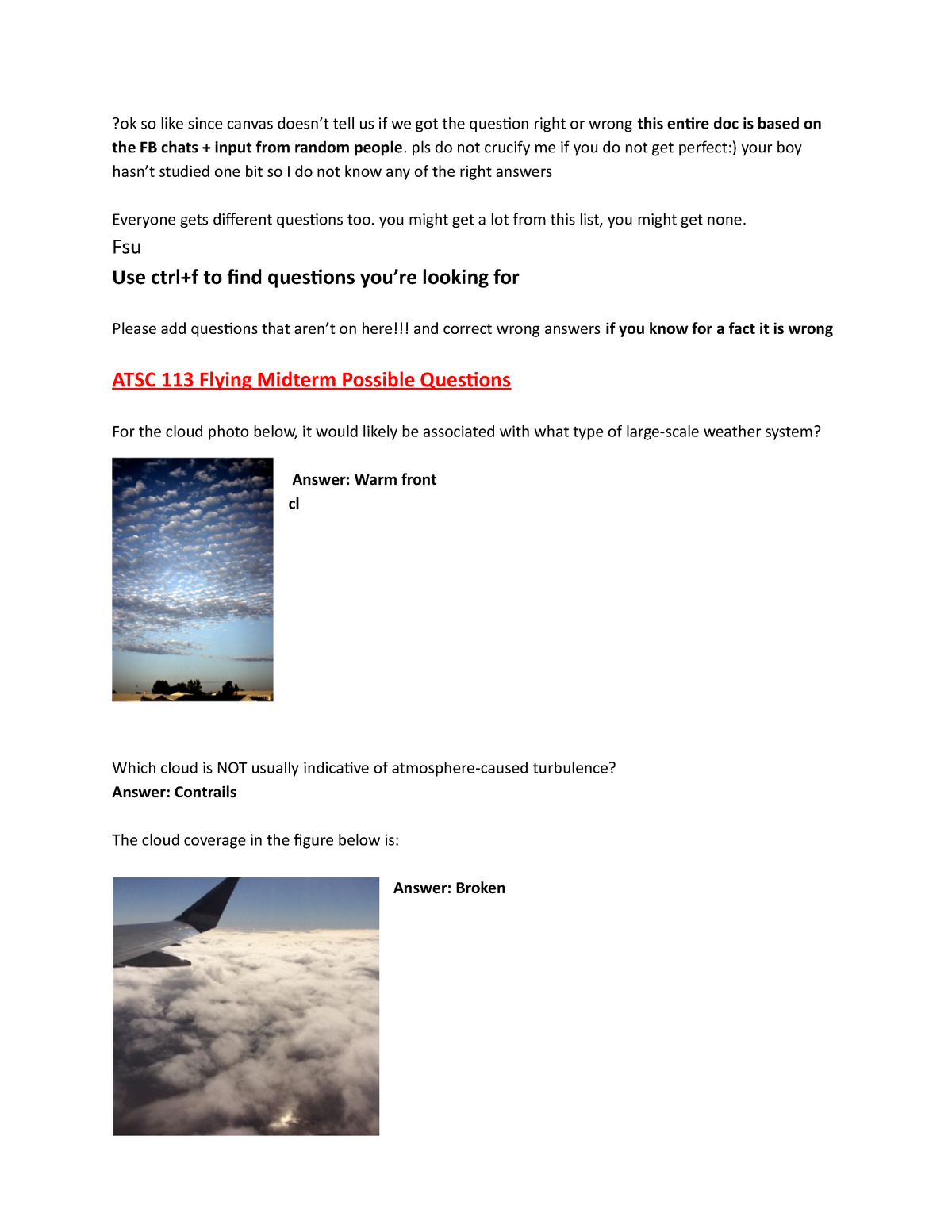 UBC ATSC 113 - Frontal hazards to flight