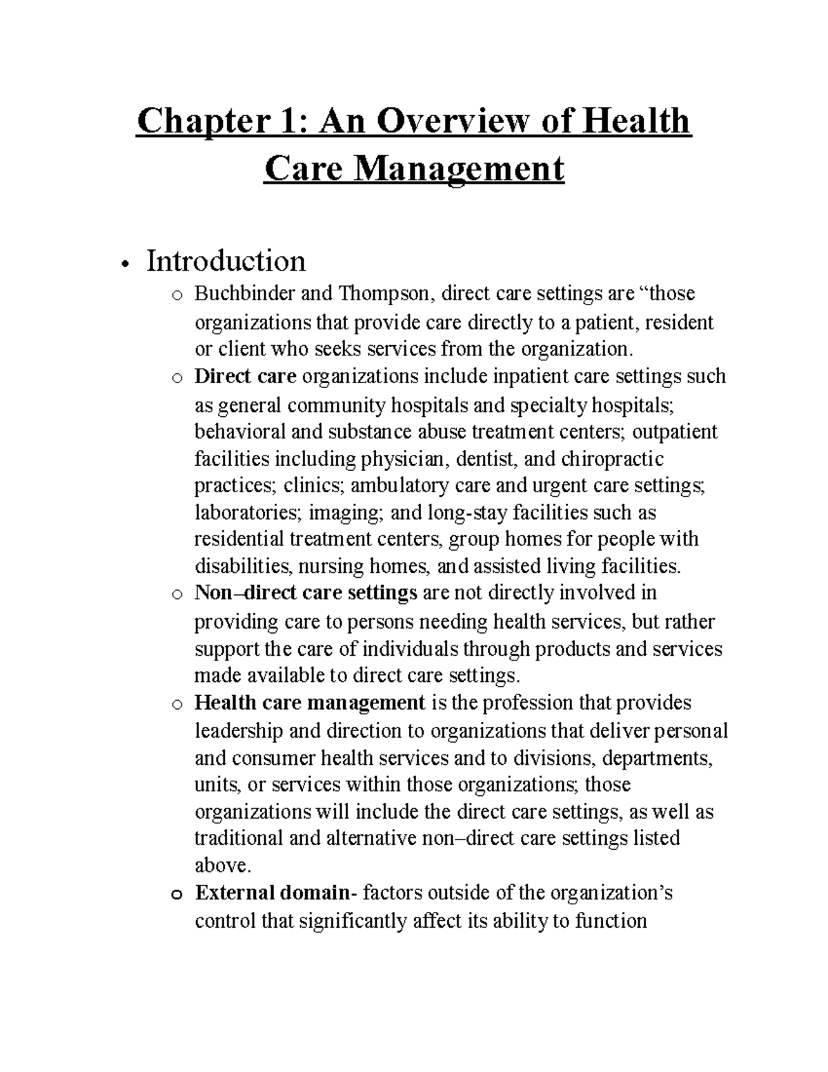 Chapter 1 (Week 1) -Health Information Systems - Chapter 1: An Overview ...