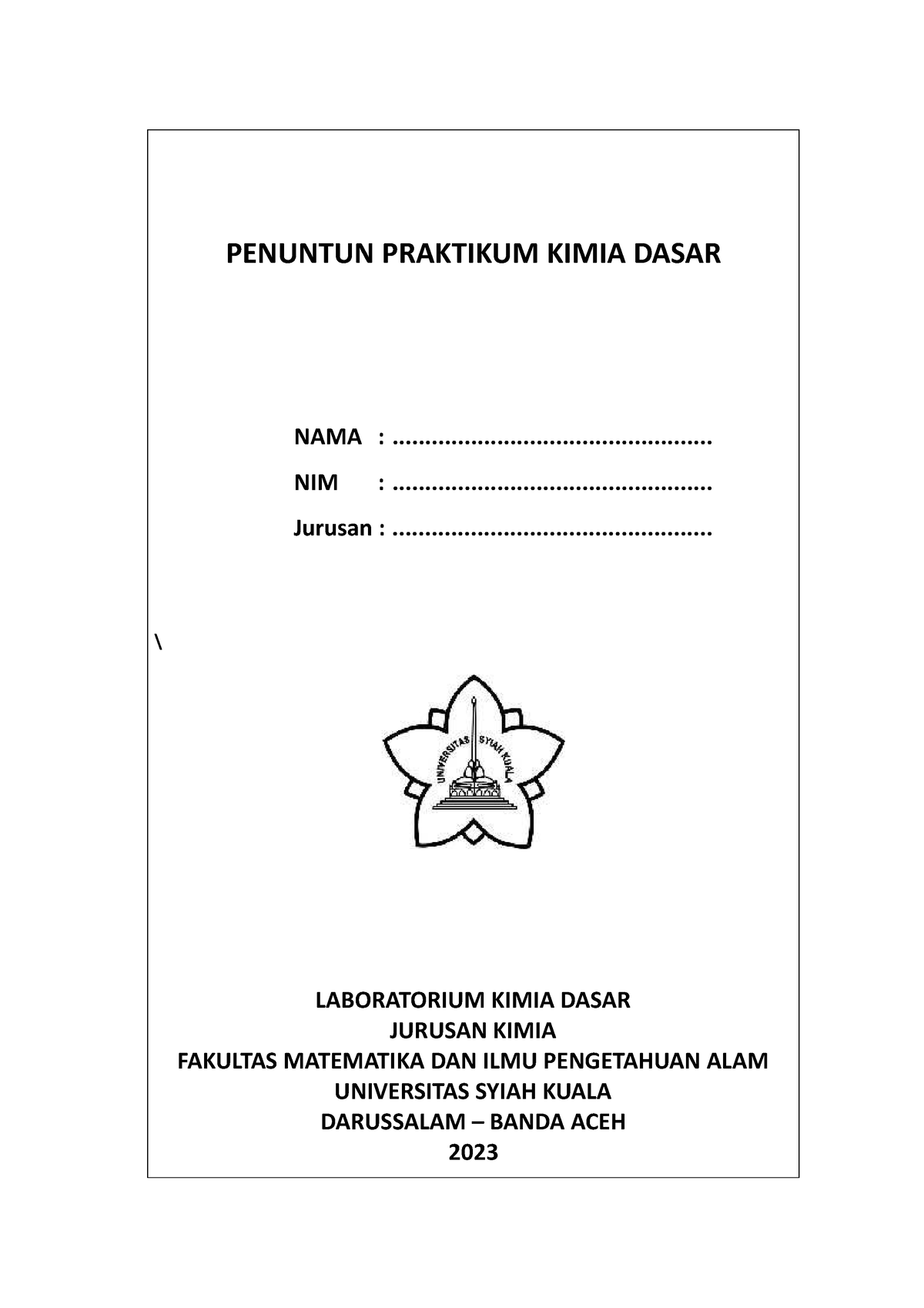 Penuntun Praktikum KImia Dasar TM-TG - PENUNTUN PRAKTIKUM KIMIA DASAR ...