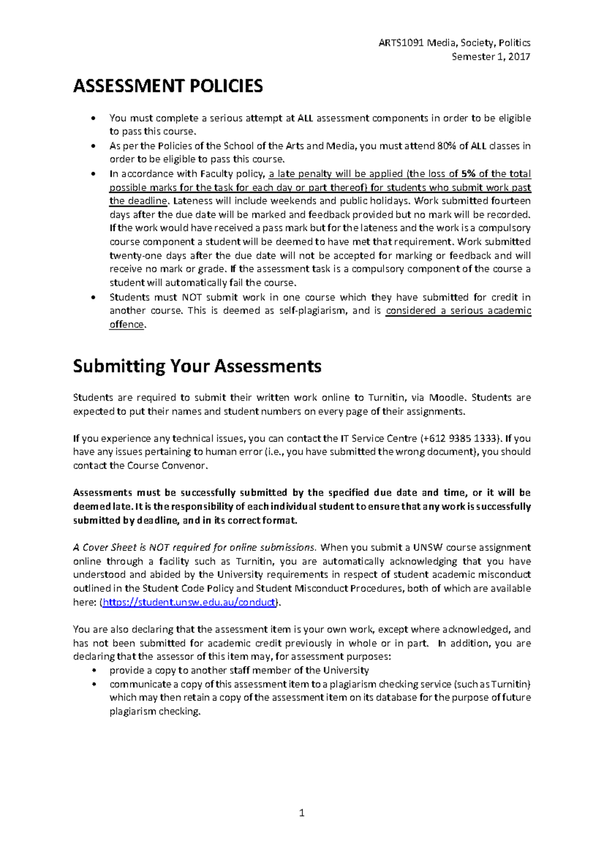 assignment assessment description