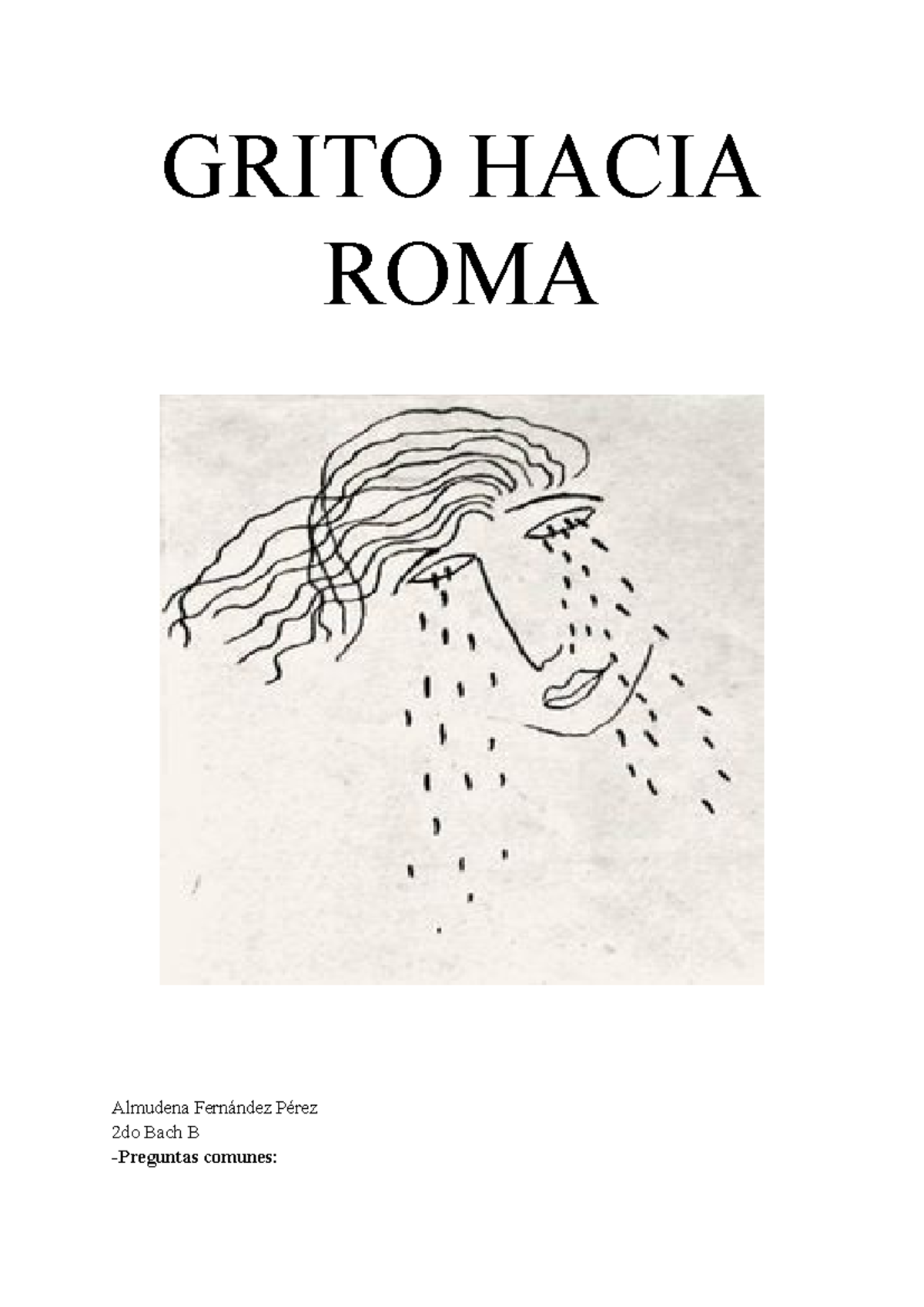 Grito Hacia ROMA - ....... - GRITO HACIA ROMA Almudena Fernández Pérez ...