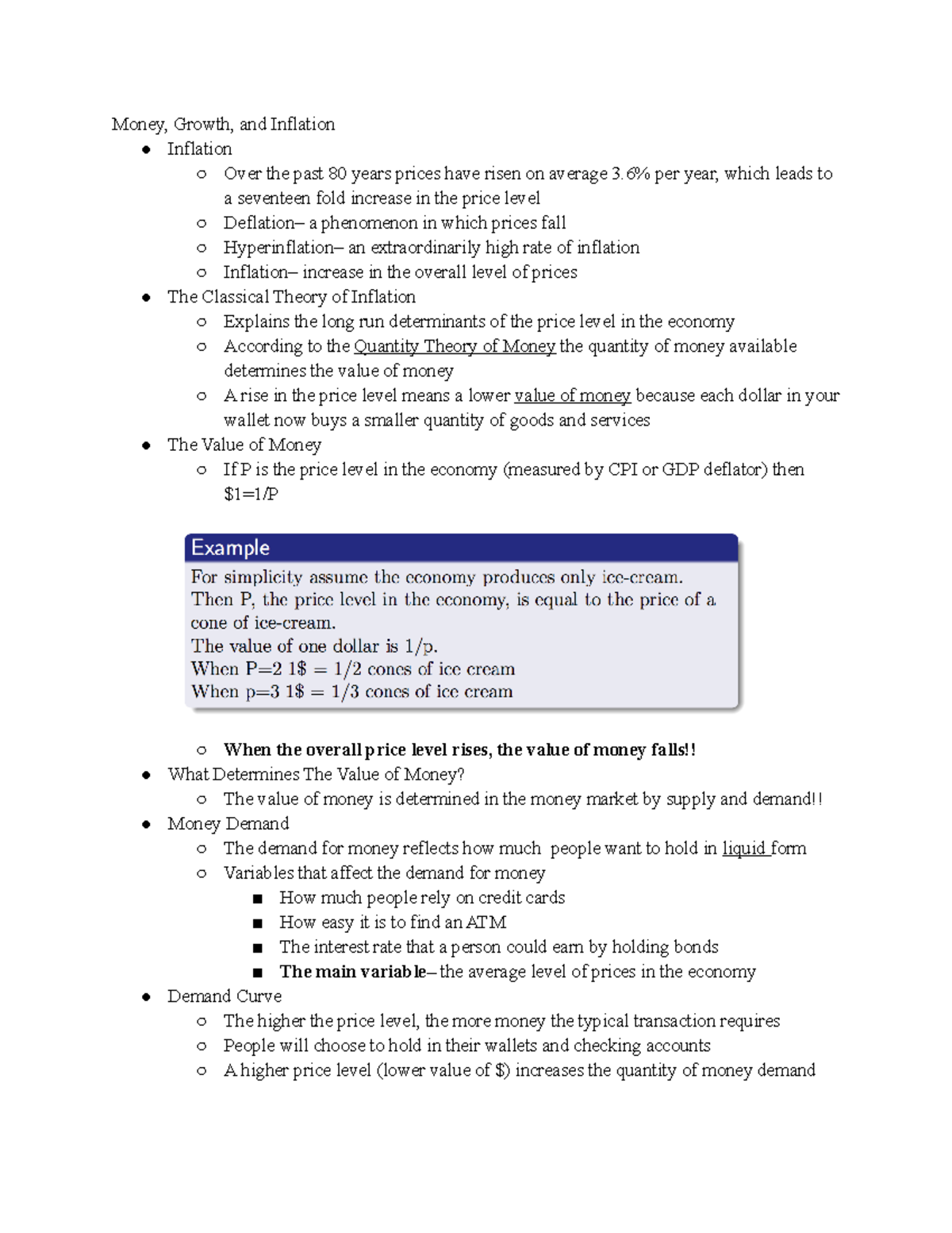 Macro Chapter 17 Money, Growth, And Inflation - Money, Growth, And ...