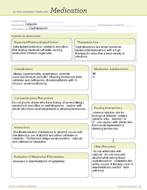 Aspirin ATI Med template - ACTIVE LEARNING TEMPLATES THERAPEUTIC ...