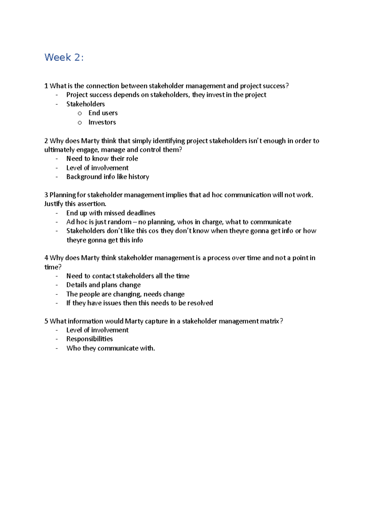 Week 2 practical class solutions - Week 2: 1 What is the connection ...