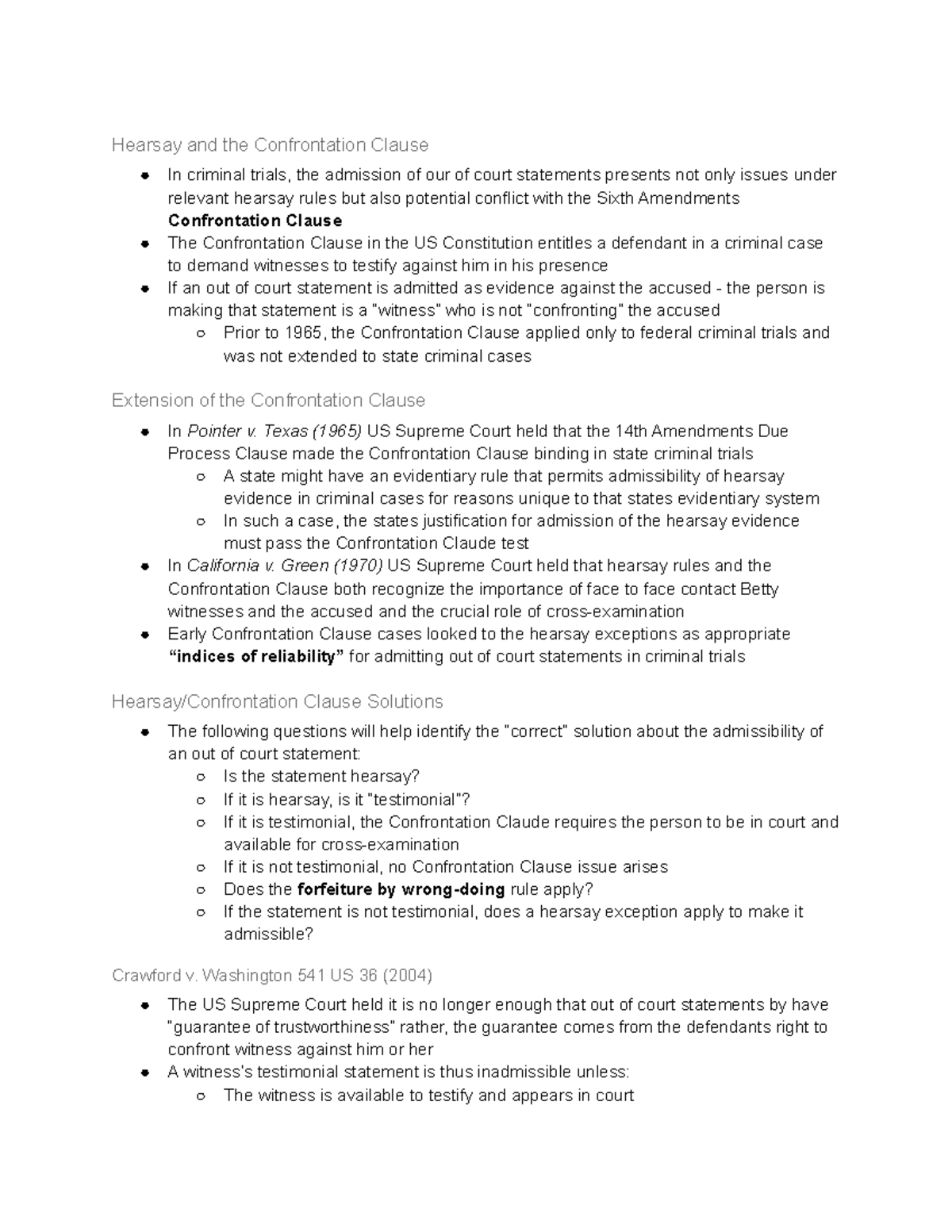 Crawford v discount washington case brief