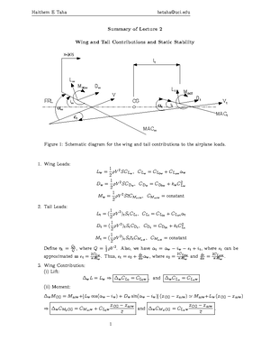 Lec4 - 4th Lecture Printed notes of MAE 175 - Haithem E Taha hetaha@uci ...