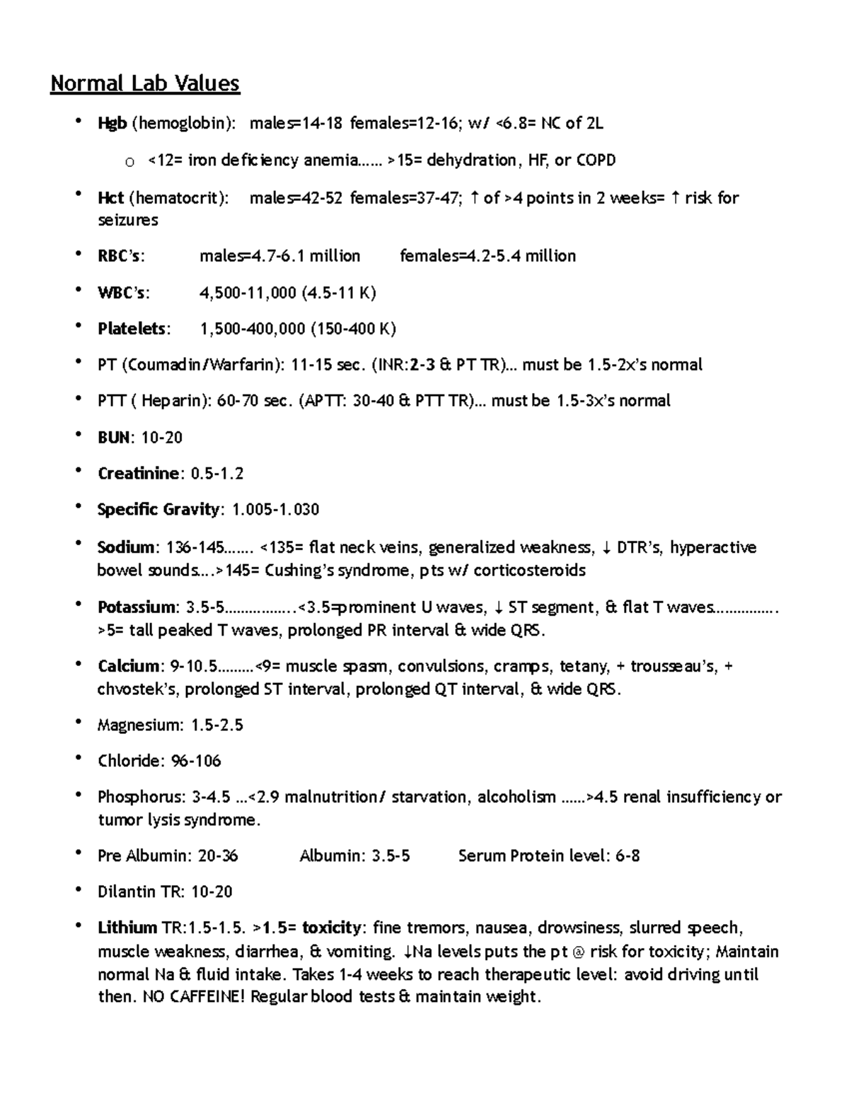 Nclex Kaplan Review