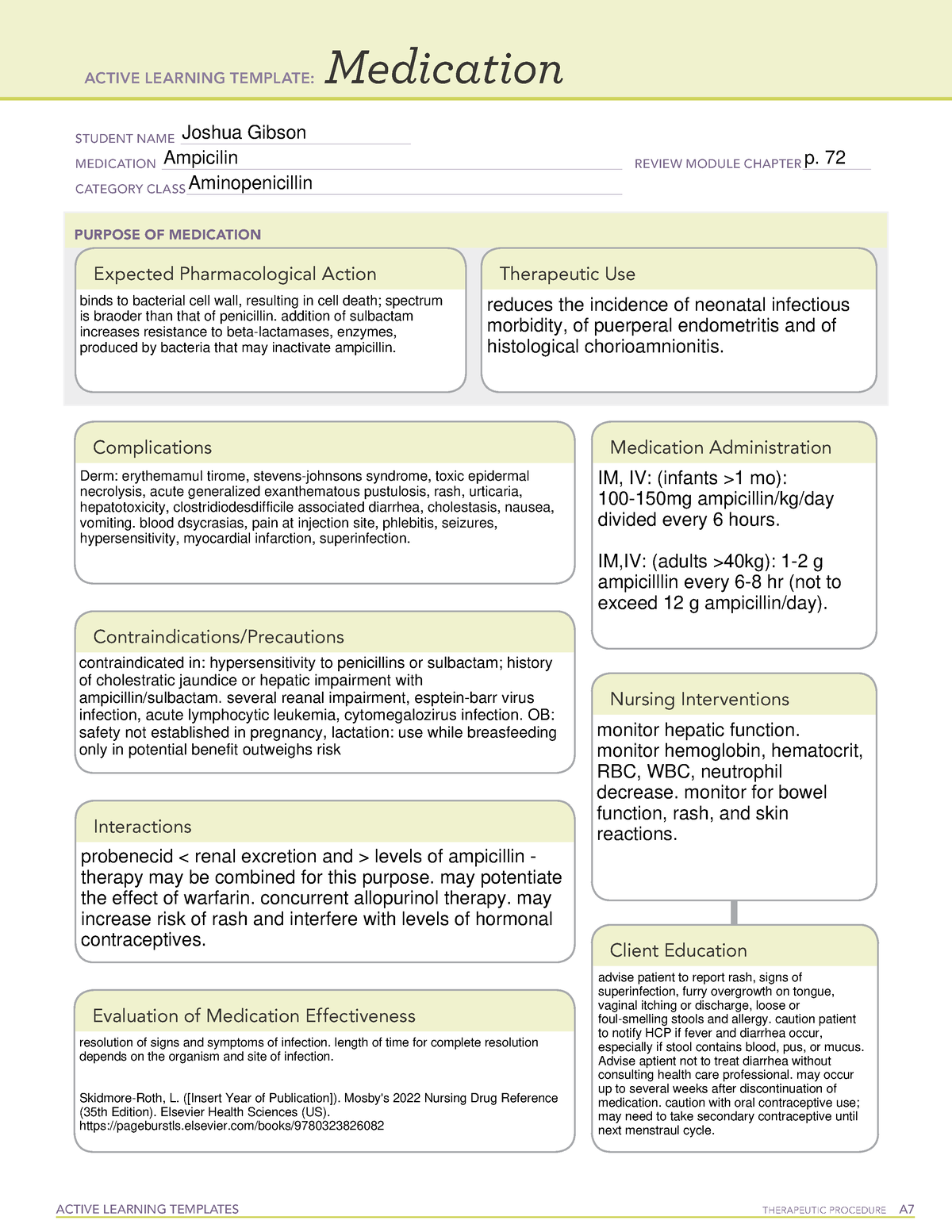 Ati Medication Template Allopurinol Reduces Uric Acid vrogue.co