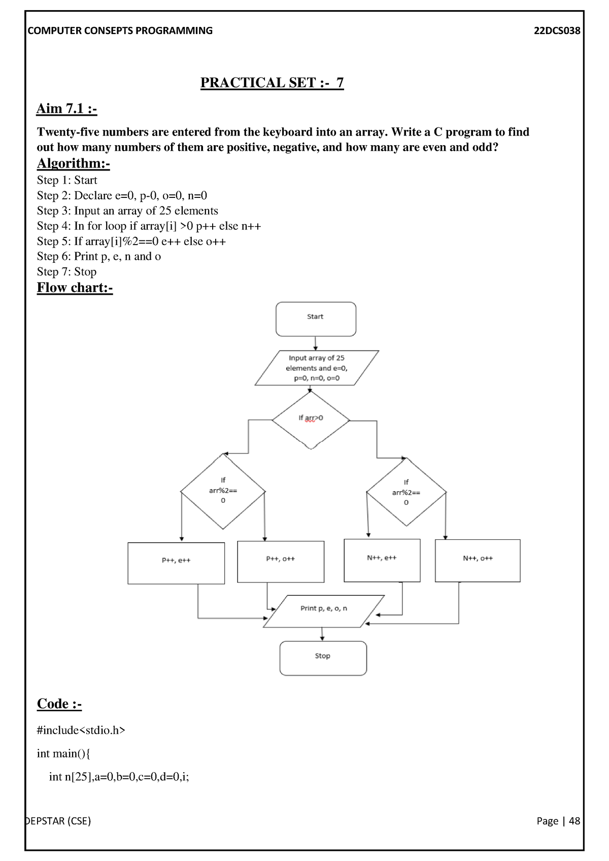 fundamental-of-array-in-c-language-practical-set-7-aim-7-twenty